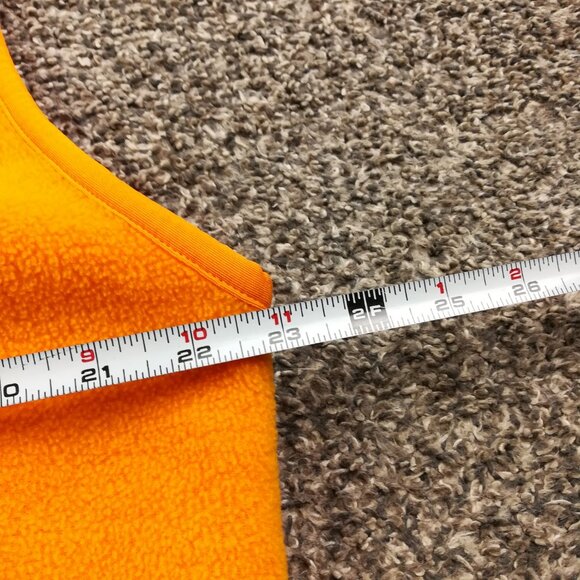 Vintage 1998 Patagonia Vest Synchilla Fleece Full Zip Orange Mens Large USA Made - Picture 9 of 11
